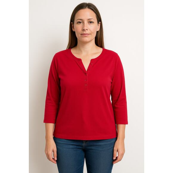 Karen Scott Henley Shirt - Size XL - Picture 1 of 12